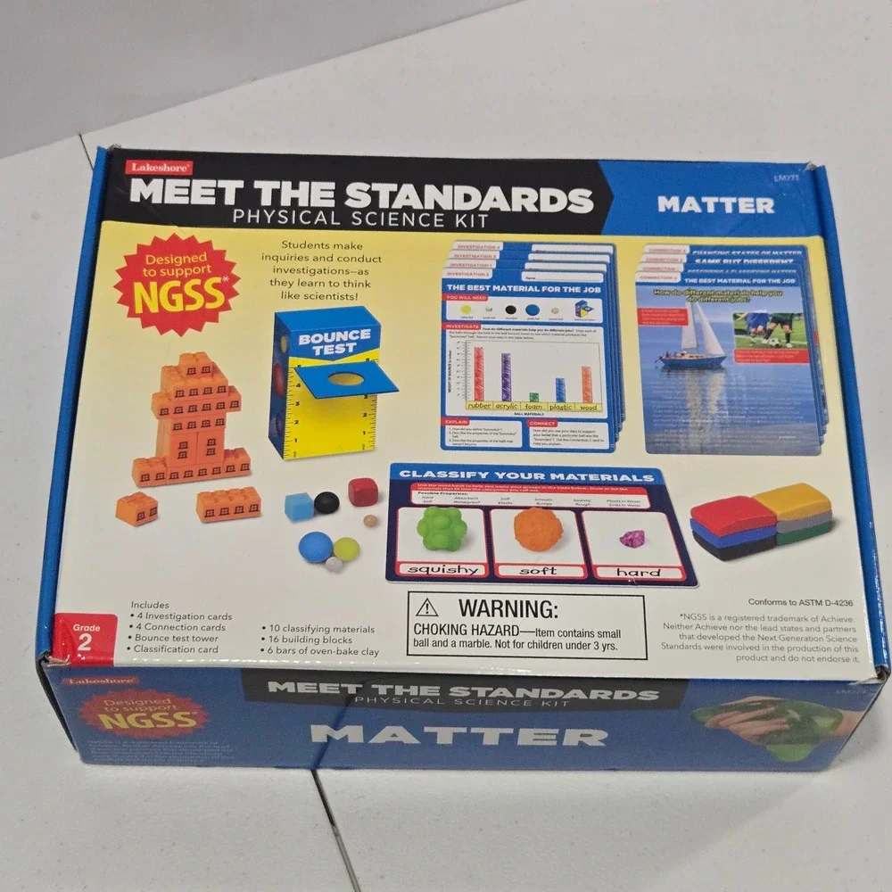Lakeshore Meet the Standards Physical Science Kit Matter Grade 2 NGSS LM271